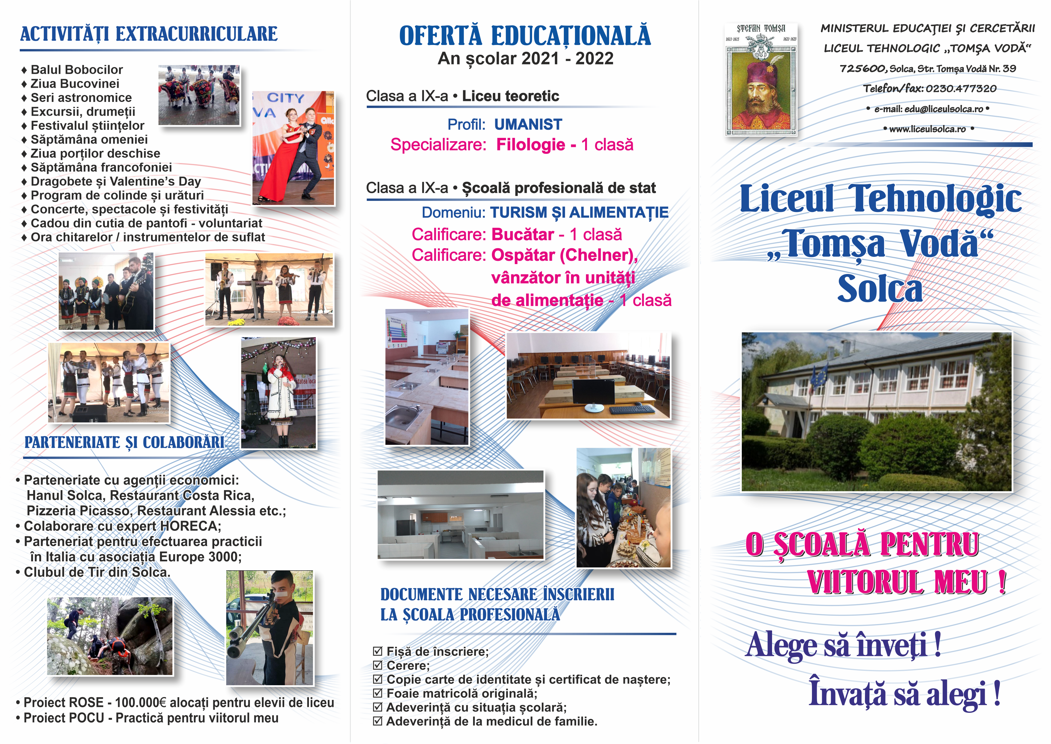 Pliant  – Oferta Educațională